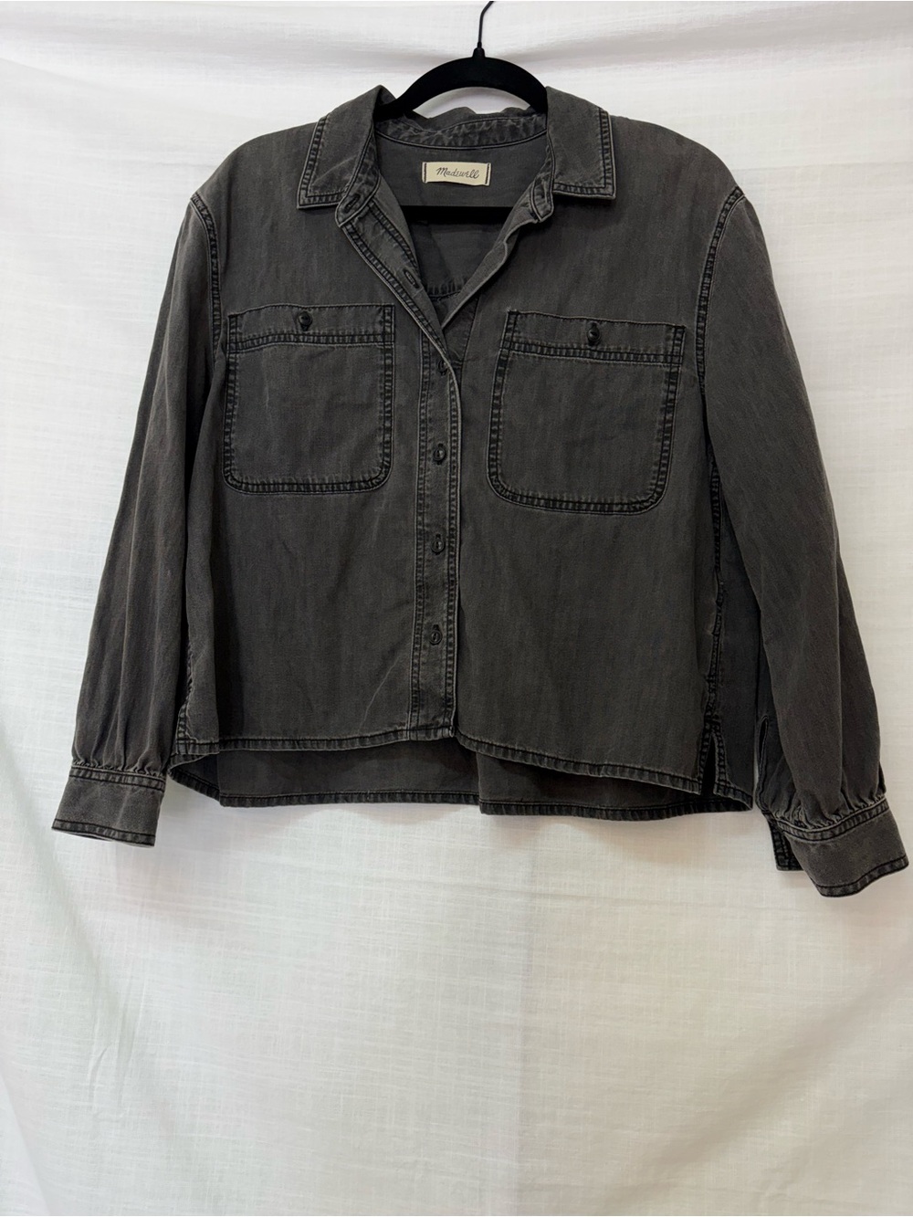 Madewell Charcoal Gray Utility Button up Shirt Size Small/ Medium